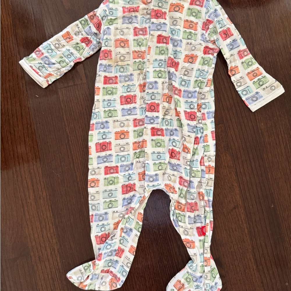 Colorful Camera Print Kids One Piece
